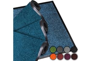 LUCA HOME LucaHome - Felpudo Entrada casa 40x60cm Azul - Alfombra Antideslizante Lavable para Puerta de Entrada, Cocina y Pasillo - Felpudo Exterior e Interior - Tapetes Originales Entrada casa