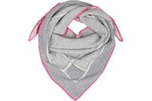 Cashmere Dreams Dreieckstuch mit Kaschmir - Hochwertiger Schal mit labyrinth-Muster für Baby-s Jungen und Mädchen - XXL Hals-Tuch - Strick-Waren für Sommer und Winter Zwillingsherz