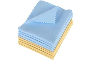 APAUSVCM 10 Stück Instrumenten Reinigungstuch,Gitarre Reinigungstücher,Instrumenten-Poliertuch,Poliertuch Für Querflöte,Mikrofaser Musikinstrument Putztuch,für Gitarre Violine Klavier Blechbläser Saxophon