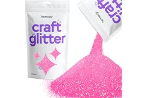 HEMWAY Glitter for Craft Baby Pink Iridescent Resin Tumblers Cards Christmas Jewellery Candle Ultrafine 100g / 3.5oz