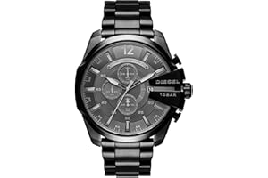 Diesel Chief Series zegarek dla mężczyzn, mechanizm chronografu z paskiem silikonowym, ze stali nierdzewnej lub skórzanym