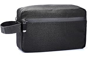 Kulturtasche für Herren, Etercycle Reise Kulturbeutel tragbare Kosmetiktasche Wasserabweisend Rasierentasche für die Reise mit Griff Großer Stauraum (Schwarz)