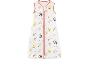 SFreeBo Newborn Baby Thin Sleeping Bag 12-24 Months Baby Sleeveless Swaddles Wrap Summer Vest Sleeping Bag 0.5 Tog Can Be Used in Buggies Unisex Breathable Wearable Blanket