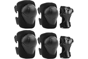 Jim's Store Sport Equipement Protection Enfant 6 Pcs Protège-Poignet Coudière Genouillère