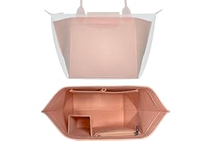 HomeGadget Organizer per Borsa Longchamp Taglia L - Organizzatore Le Pliage per Tasca da Donna - Interno per Shopper - Borsetta in feltro per Accessori - Rosa