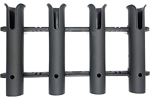 ‎HIUMI Wall Mounted Fishing Rod Holders Tubes Links Fishing Rod Holder Rack Rests