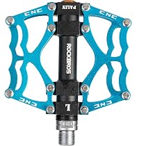 Pédales Plateforme Antidérapantes Pédales Vélo CXWXC Aluminium CNC - 3 Roulements Étanches Bandes Réfléchissantes Pédales VTT Route 9/16