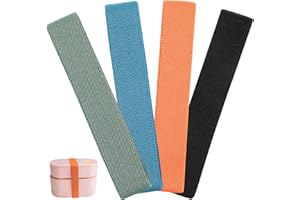 Cabilock Bento Box Straps 4-Pack Elastic Lunch Box Bands for Securing Containers School Outdoor Picnic Use Multipurpose Elastic Straps