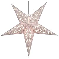 GURU SHOP Advents Leuchtstern - Faltbarer Papierstern 60cm Nature