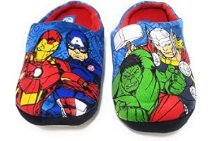 Requeteguay Urban RU Zapatillas Avengers de Estar por Casa | Zapatillas Marvel Avengers Pantuflas para Niños | Slippers Avengers Suela Dura