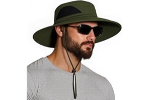 EINSKEY Wide Brim Sun Hat, UPF 50+ UV Protection Waterproof Packable Bucket Hat for Men & Women, Fishing Hiking Beach Garden