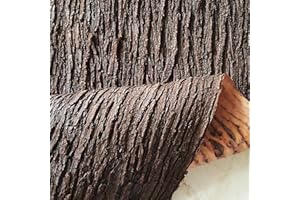 BLOHDI Écorce artificielle pour fleurs, plantes, jardin, pelouse, travaux manuels, décoration, loisirs créatifs, modélisme, brise-vue pour votre clôture de jardin et double, marron, 100 cm x 20 cm