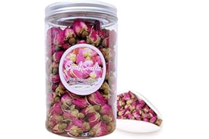 CoolCrafts Capullos Rosas Secas Naturales 100g Flores Secas Rosa para Decoración de Pasteles, Jabón, Resina, Popurri
