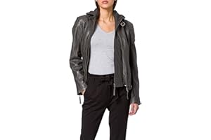 Gipsy Cacey Mujer Chaqueta de Cuero Negro Regular