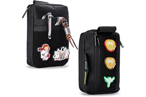 VIPERADE VE26 Borsa EDC Piccola borsa per attrezzi EDC con 8 tasche e 3 scomparti elastici Piccolo organizer EDC per organizer tascabile multiutensile con finitura in strappo