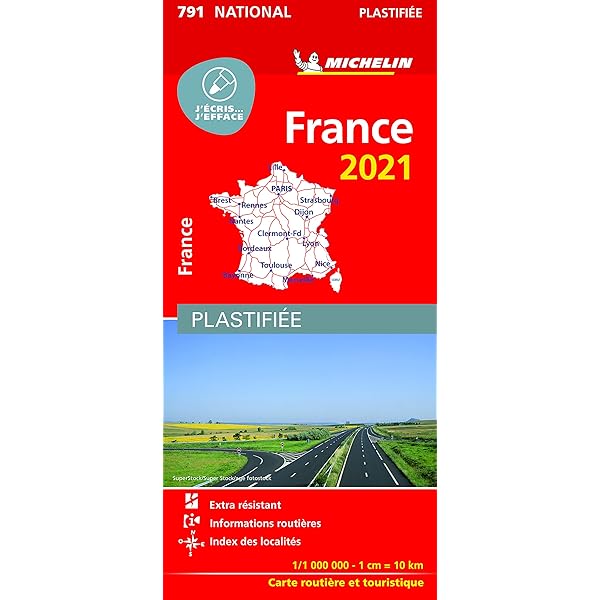 Amazon Fr Carte Michelin France 2021 Plastifiee Michelin Livres