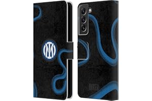 Head Case Designs Licenza Ufficiale Inter Milan Away 2021/22 Kit Crest Custodia Cover in Pelle a Portagoglio Compatibile con Samsung Galaxy S22+ 5G