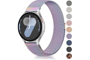 Vancle Armband för Samsung Galaxy Watch 7 armband 40 mm 44 mm kvinnor och män, metall mesh rostfritt stål ersättningsarmband