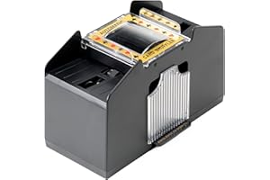 Nipach GmbH Kartenmischmaschine Elektrischer Kartenmischer für 4 Decks Karten Mischer Poker Skat Rommé elektronisch Card Shuffler batteriebetrieben