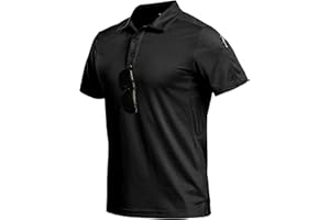Nimaiple Polo Shirt Men's Short Sleeve Quick-Drying Breathable Golf Polo Shirts Hiking Shirt Work Shirts Polo Shirt Men's Lightweight Elastic Functional Shirt Sports Shirts Tactical Shirt for Leisure