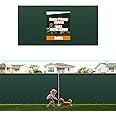 Amagabeli 5’8”x50’ Fence Privacy Screen Heavy Duty for 6’x50’ Chain Link Fence Fabric Screen with Brass Grommets Outdoor 6ft Patio Construction Fencing 90% Blockage Shade Tarp Mesh UV Resistant Green