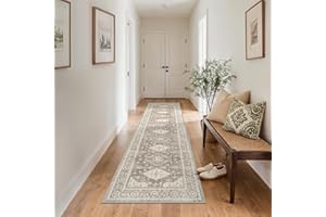 GENIMO Hallway Runner Rug 80x300cm–Washable Non-Slip Carpet Runner,Soft Short Pile & Durable Mat for Entryway,Corridor,Bedroom & Kitchen–Warm Beige