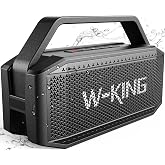 W-KING Subwoofer'lı Taşınabilir Y&uuml;ksek Bluetooth Hoparl&ouml;rler, 60W Dış Mekan Hoparl&ouml;rleri Bluetooth Kablosuz Su Ge&ccedil;irmez Hopar