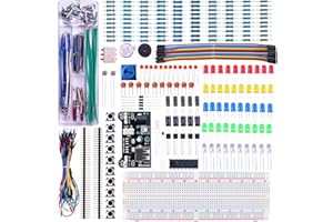 ‎ELEGOO ELEGOO Poprawiona elektronika zestaw edukacyjny zestaw zabawny moduł zasilania moduł łączący potencjometr breadboard komponenty do Arduino