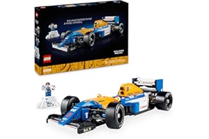LEGO Icons Williams Racing FW14B & Nigel Mansell - F1 Car Model Set for Adults, with a Collectible Driver Minifigure, Trophy & Display Stand - Gift Idea for Men, Women & Teenage Motorsports Fans 10353