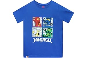 LEGO Ninjago T-Shirt pour garçons | T-Shirt Enfant Ninjago | Tailles 5 à 13 Ans | Produit Officiel