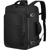 Ryanair handbagage 40x20x25 onder de stoel, reisrugzak handbagageformaat, rugzak voor vliegtuighandbagage, RyanAir handbagage 40x30x20 geschikt voor 14 inch laptop, zwart