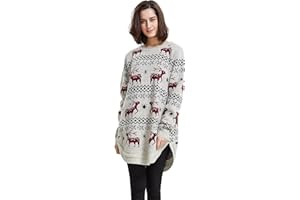 Shineflow - Swetry - Casual - damskie czarne kobiety z dzianiny Boże Narodzenie sweter