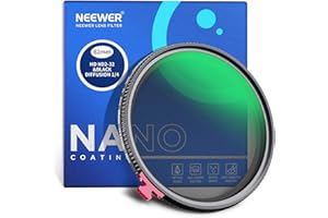 NEEWER 62 mm czarna dyfuzja 1/4 efekt z ND2-ND32 zmienny filtr ND 2 w 1, filtr HD o neutralnej gęstości z mgłą marzycielskimi funkcjami filmowymi, wodoodporny / odporny na zarysowania / odporny na