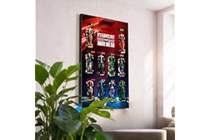 BOSENCE Tableau affichage murale per Lego Speed Champions 10 en 1 F1 Car 77242,77244,77245,77246,77247,77248,77249,77250,77251,80 x 50 cm 802 Auto Support murale (senza modèle)-Resistente LEGO Collezionismo