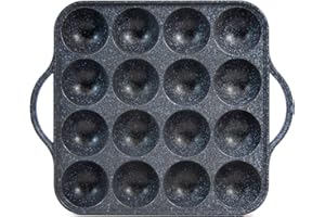CookKing - TAKOYAKI antiaderente Grill Pan/Piastra di cottura, Made in Korea