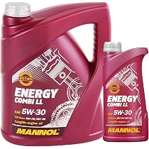 MANNOL Motoröl 5W30 Longlife API SN – Synthetisches Öl, 3x5 Liter, Für Euro 4/5 Motoren, Mit Verlängerten Wechselintervallen