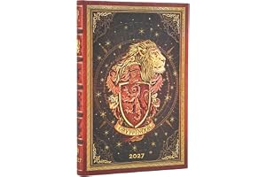 2027 Gryffindor Diary (Harry Potter Collection) Mini 12-Month Hardcover Dayplanner (Elastic Band Closure) Verso