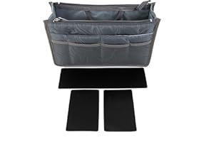 Periea - Organiseur de Sacs à Main - Chelsy Prime - 14 Couleurs Disponibles - Petit, Moyen ou Grand (Gris, Petit)