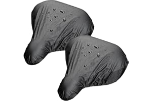 Kasanni 2 Pezzi Copri Sella Bici Pvc Impermeabile E Resistente, Facile Da Trasportare, Adatto Alla Maggior Parte Delle Biciclette Come Bici Da Strada, Mountain Bike E Bici Da Trekking: Nere