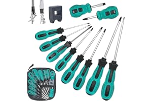 Screwdriver Set – Newlemo 10pcs Small Screwdriver Set, Magnetic Screwdriver - Multi-Purpose Screwdriver Set for Safe Repair Work with Non-SlipGrip, Magnetic Tip, Chrome Vanadium Steel Made