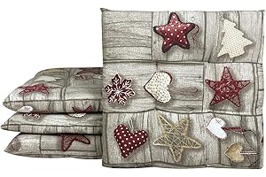 Il Gruppone Passione Casa Set 4/6 Cuscini Sedia Con Lacci 4 Punti Cucina Imbottiti Spessore 6 Cm Comodi Prodotto Italiano 40 x 40 in CotoneLavorati a Mano - Shabby Beige - 4 Pezzi