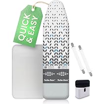 Copriasse Da Stiro XL Dajingkj 140x40 Cm - Federa Con Elastico E Motivi Decorativi - Protezione Termica Per Stiratura Facile