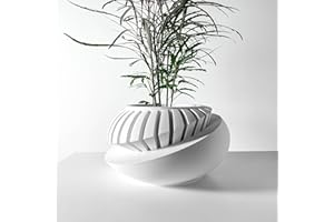 3D Vikings Luxar - Maceta moderna con diseño geométrico único, maceta de interior para suculentas, cactus y hierbas, apertura de 11,4 cm