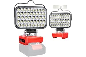 GZYZ LED Akku Lampe Für Ein hell PXC 18V,126W 5800LM Kabellose Spotlight Baustellenlampe,LED Campinglampen mit USB- und Typ-C für Gärten, Garagen (Keine Batterie)