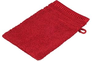 Gözze - Lot de 4 Gants de Toilette, Berlin, 100% Coton, 17 x 24 cm - Bordeaux