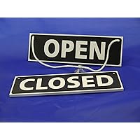 Wooden Open Closed Sign 30x15cm - Wooden Rustic Open and Closed Sign ...