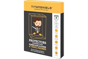TitanShield 0.5mm Pop Protectors Sleeve Case Compatible with Funko - 4" Inch Pop! Vinyl Figures (20 Pack)