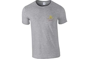 PRODUCTSAVE Embroidered British Army Insignia Mens T Shirt British Army Military Embroidery Tshirt