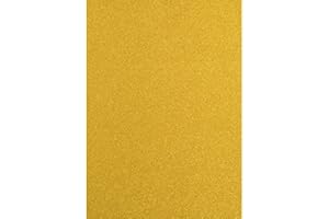 ‎VAESSEN CREATIVE Florence Glitzerpapier zum Basteln - Goldene - Gold - Papierbasteln 5 Stück - A4 Bastelpapier mit Glitzer für Scrapbooking, Stanzen und Kartengestaltung - 250 gsm