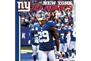 TURNER LICENSING New York Giants 2024 Calendrier mural de l'équipe 30,5 x 30,5 cm